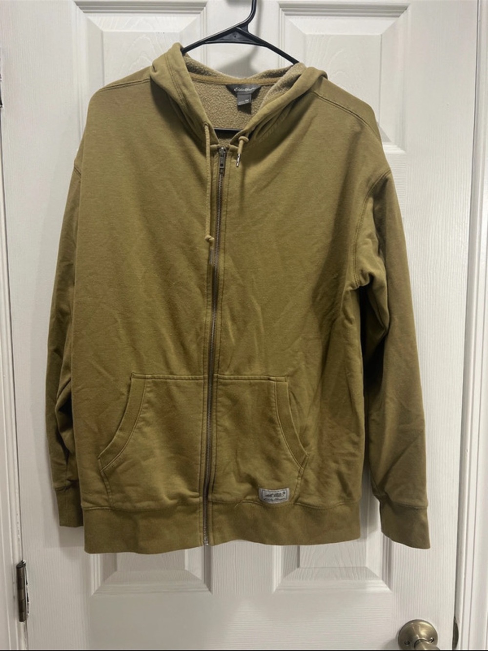 Eddie Bauer Olive Green Full-Zip Hooded Jacket